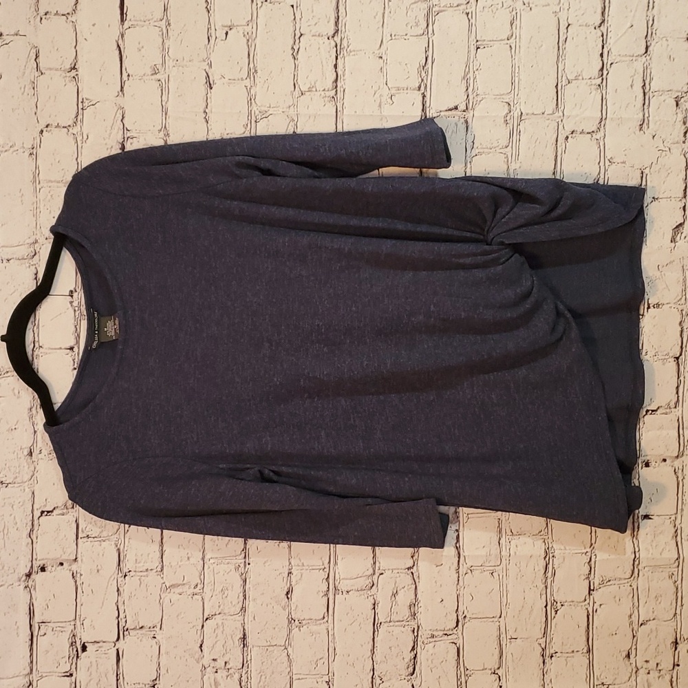 Chelsea & Theodore Dark Blue Sweater 3/4 Sleeves EUC Size M - Picture 6 of 6